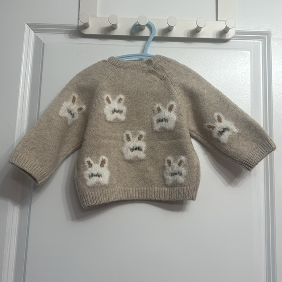 Zara Baby Knit Bunny Sweater - Picture 9 of 11